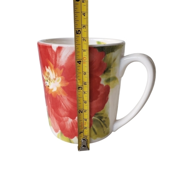 Pier 1 Imports Amelia Floral Ironstone Mugs Set of 2 - Picture 8 of 9